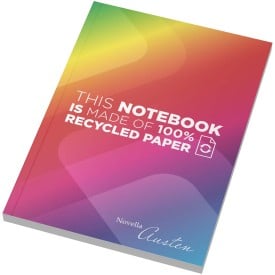 Novella Austen A5 notitieboekje met gerecyclede zachte kaft – 100 gelinieerde vellen
