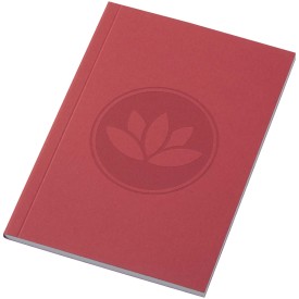 Novella Austen A6 gerecycled notitieboek met zachte cover, 50 vellen-Rood
