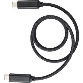 Nylon oplaadkabel Janet-Zwart