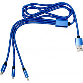 Nylon oplaadkabel-Kobaltblauw