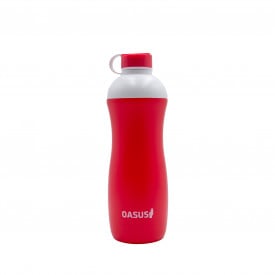 Oasus waterfles 500ML Biobased-Rood / wit