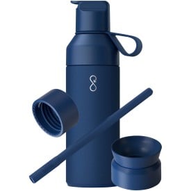 Ocean Bottle 500 ml 3-in-1 geschenkset-Oceaan blauw
