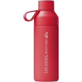 Ocean Bottle 500 ml - RVS recycled - schroefdop-Rood
