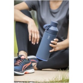 Ocean Bottle Original waterfles 1000 ml - gerecycled RVS/rPET - geïsoleerd
