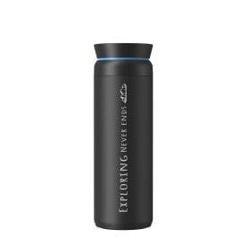 Ocean Bottle Peak Brew 590 ml gerecyclede roestvrijstalen beker-Obsidiaan zwart