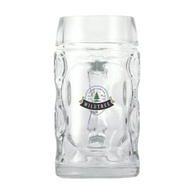 Oktober bierpul 500ml met oor - glas - made in Europe