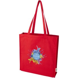 Odisha 180 g/m² OCS biologisch katoenen draagtas 14L-Rood