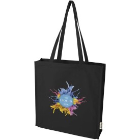 Odisha 180 g/m² OCS biologisch katoenen draagtas 14L-Zwart