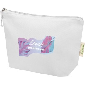 Odisha 180 g/m² OCS biologisch katoenen toilettas 1L-Wit