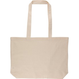 Oeko-Tex® katoen (140 g/m²) boodschappentas Isak-Khaki (écru)