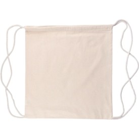 Oeko-Tex katoen (150 gsm) trekkoord rugtas Georgia-Khaki (écru)