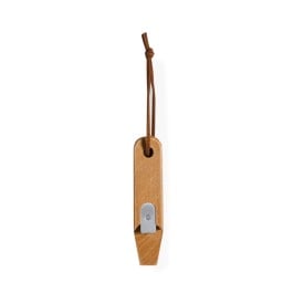 Cesaris flesopener - hout - met hangkoord