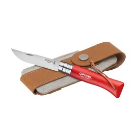 Opinel Colorama No 08 zakmes-Rood