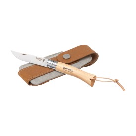 Opinel Inox No 07 zakmes-Bruin