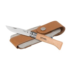 Opinel Inox No 08 zakmes-Houtbruin