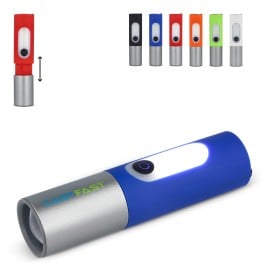Oplaadbare 10 W LED-zaklamp 300 lm - aluminium - USB-C - zoomfunctie