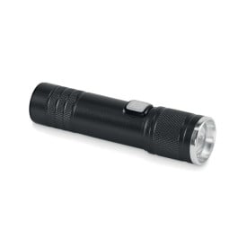 Oplaadbare COB zaklamp-Zwart