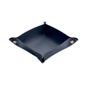 Opvouwbaar PU-sleutelbakje-Donker marineblauw