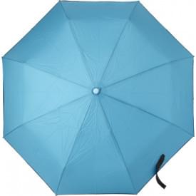 Opvouwbare automatische stormparaplu, pongee-Lichtblauw