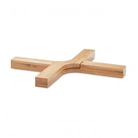Opvouwbare pannenonderzetter - 21.5x5.6cm - bamboe
