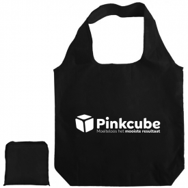 Budget opvouwbare boodschappentas - polyester - 42 x 46 cm