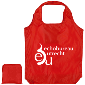 Budget opvouwbare boodschappentas - polyester - 42 x 46 cm