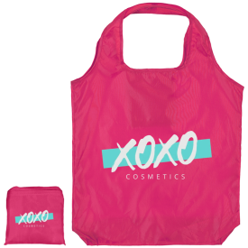 Budget opvouwbare boodschappentas - polyester - 42 x 46 cm