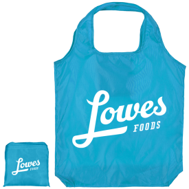 Budget opvouwbare boodschappentas - polyester - 42 x 46 cm