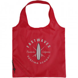 Opvouwbare boodschappentas met unieke opvouwfunctie-Rood