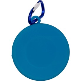 Opvouwbare drinkbeker met karabijnhaak-Blauw-Zonder opdruk