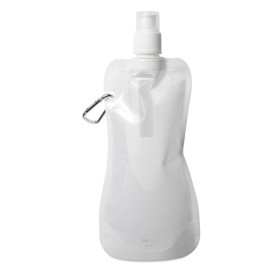 Opvouwbare drinkfles 480 ml - rPET - draaidop met karabijnhaak