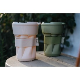 Up2u opvouwbare koffiebeker 350ml - kunststof - herbruikbaar