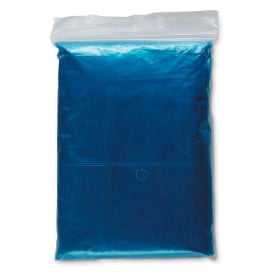 Opvouwbare regenponcho-Blauw-Zonder opdruk