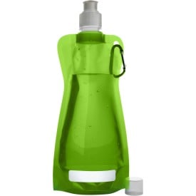 Opvouwbare waterfles 420ml - PP - met karabijnhaak