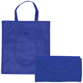 Konsum draagtas - non-woven - 80 g/m2 - 38 x 42 cm - klittenbandsluiting - opvouwbaar