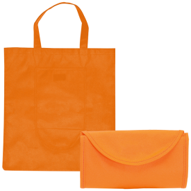 Konsum draagtas - non-woven - 80 g/m2 - 38 x 42 cm - klittenbandsluiting - opvouwbaar