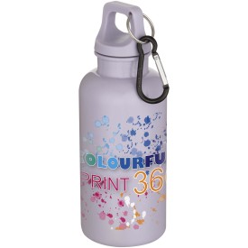 Oregon 400 ml effen waterfles van RCS gecertificeerd gerecycled plastic met karabijnhaak -Lila