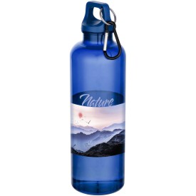 Oregon 750 ml waterfles van RCS-gecertificeerd gerecycled plastic met karabijnhaak-Koningsblauw