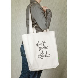 Organic Cotton Canvas Tote Bag ecru (280 g/m²) winkeltas naturel