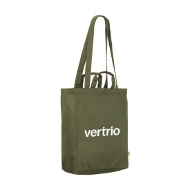 Organic Cotton Canvas Tote Bag gekleurd (280 g/m²) winkeltas