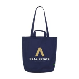 Organic Cotton Canvas Tote Bag (280 g/m²) tas-Navy
