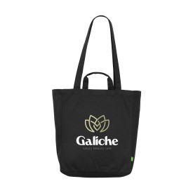 Organic Cotton Canvas Tote Bag (280 g/m²) tas-Zwart