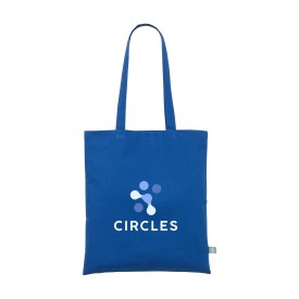 Organic Cotton Shopper (140 g/m²) tas-Blauw