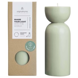 Originalhome biologische kaars - medium-Gemêleerd groen