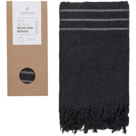 Originalhome gerecyclede doek - 85 x 175 cm-Zwart