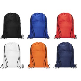 Koelrugzak voor 12 blikjes - polyester - trekkoordsluiting
