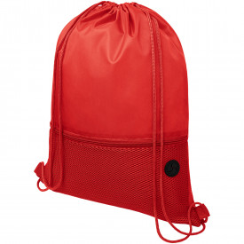 Oriole mesh rugzak met trekkoordsluiting-Rood