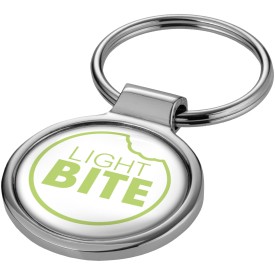 Orlene ronde sleutelhanger-Zilver