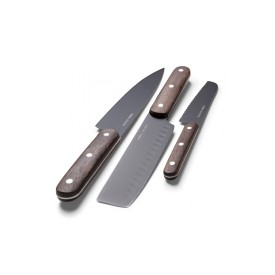 Orrefors Jernverk messenset van hout set van 3
