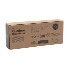 Dice dobbelspel - FSC dennenhout - outdoor - inclusief scoreblok, spelregels en opbergzak
